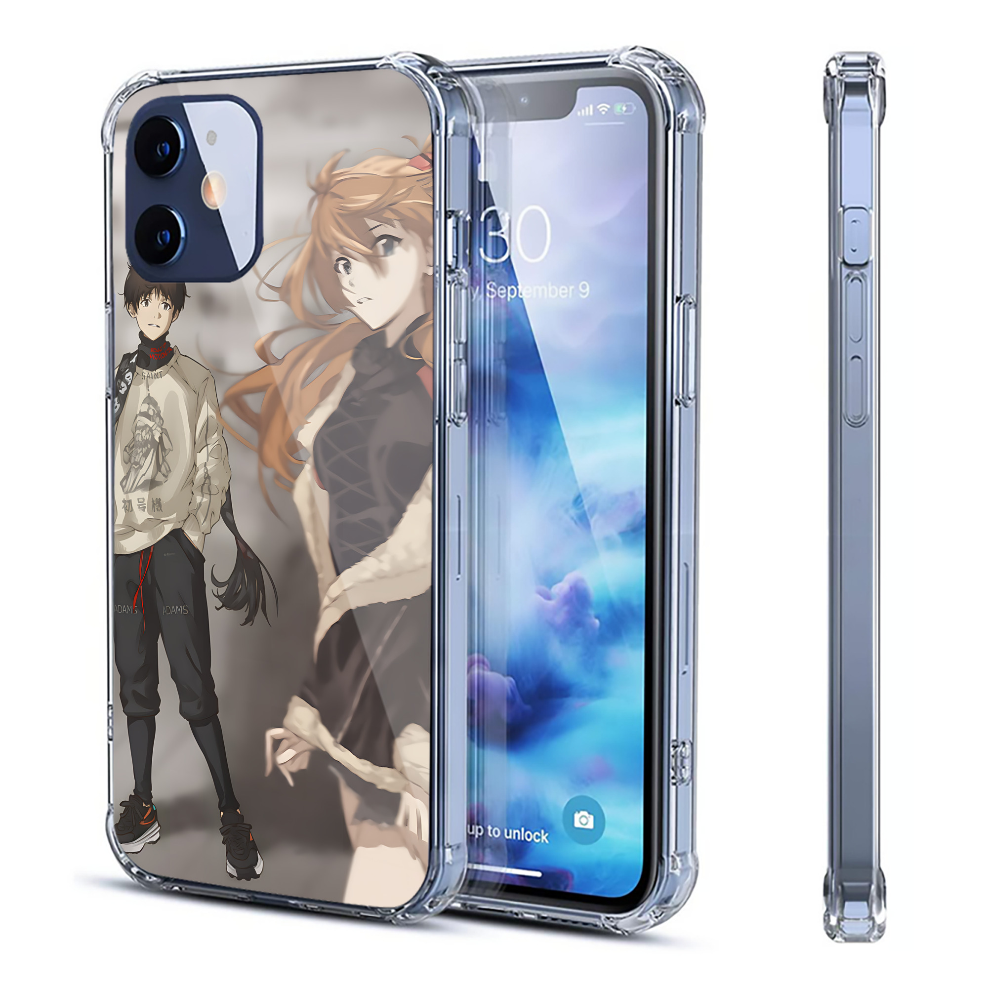 （画像用） EVA 新世紀エヴァンゲリオン 【iPhone 12シリーズ対応】透明スマホケース（クリアソフトケース）